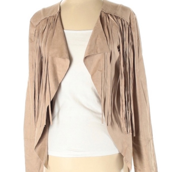 Bisou Bisou faux suede, fringed jacket - Picture 2 of 4